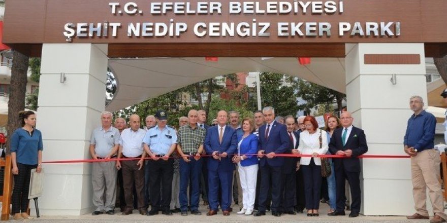 Şehit polis Eker’in ismi Efeler’de ölümsüzleştirildi