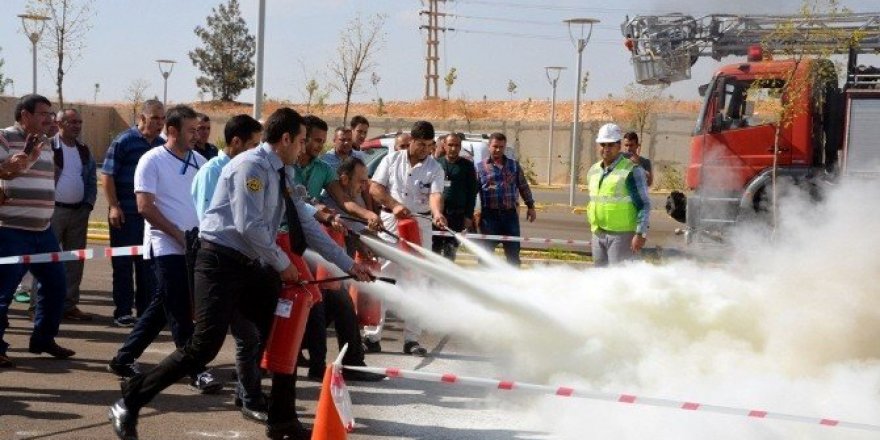 Harran Üniversitesinde gerçeği aratmayan tatbikat