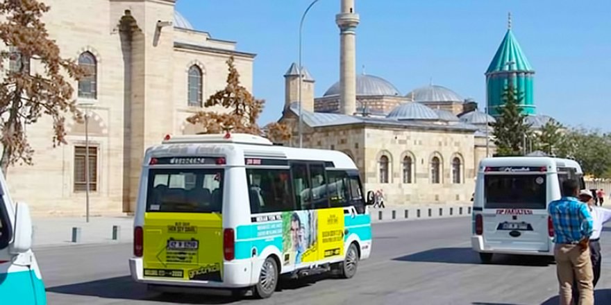 Konya'da minibüslerde 'Erdoğan' tarifesi! Ücretsiz...