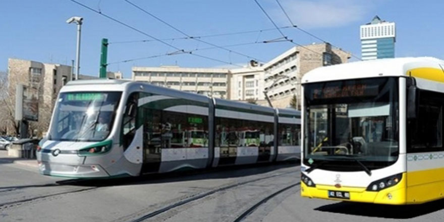 Konya'da otobüs ve tramvaylar ücretsiz oldu!