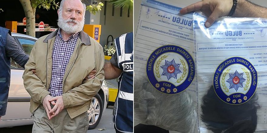 Firari amiral peruk takarak gizlenmiş