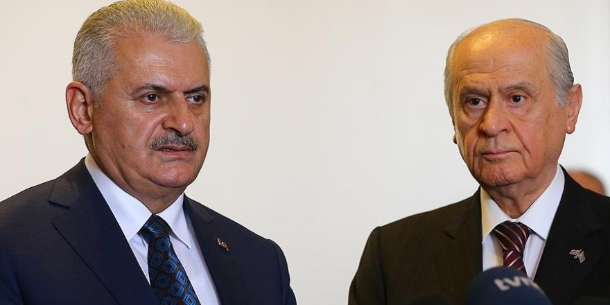Başbakan Yıldırım-Bahçeli görüşmesi başladı