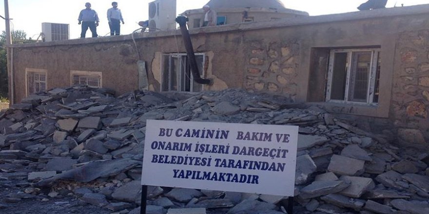 Terör örgütü PKK'nın zarar verdiği camiler onarılıyor