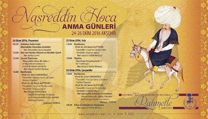 Nasreddin Hoca anma günleri 24 Ekim’de başlıyor