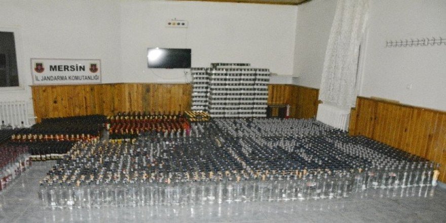 Jandarmadan kaçak içki ve sigara operasyonu