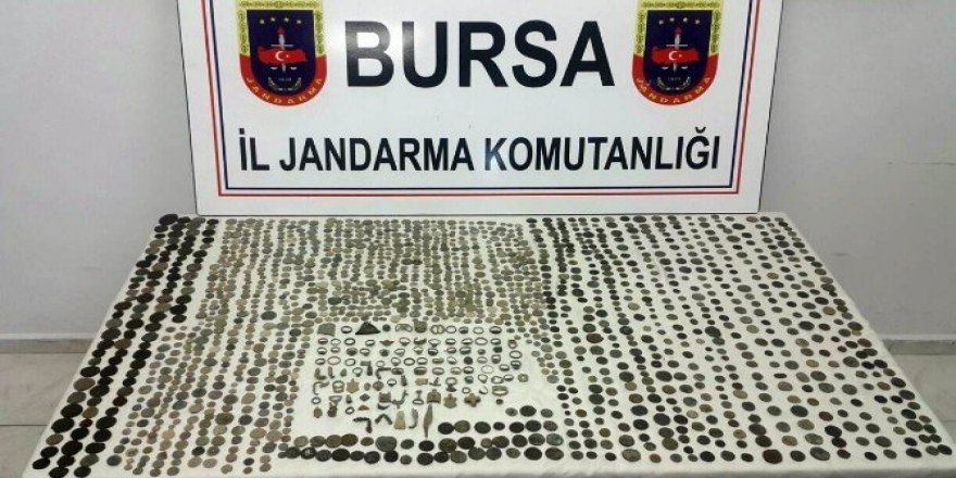 Bursa’da 600 bin liralık tarihi eser ele geçirildi