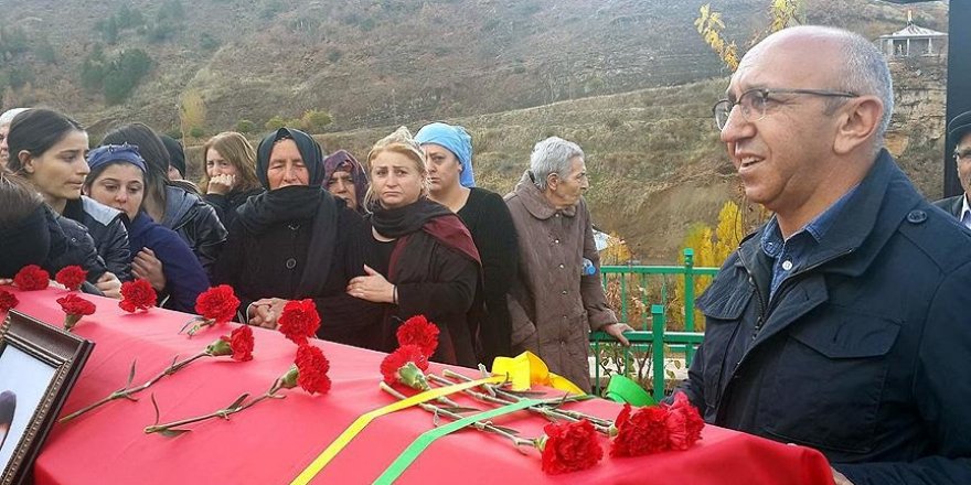 HDP Milletvekili Önlü terörist cenazesine katıldı