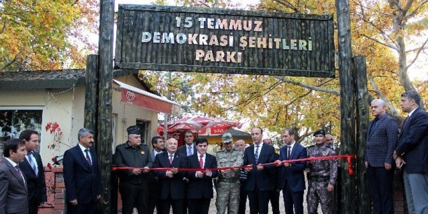 Egemenlik Parkı 15 Temmuz Demokrasi Şehitleri Parkı oldu