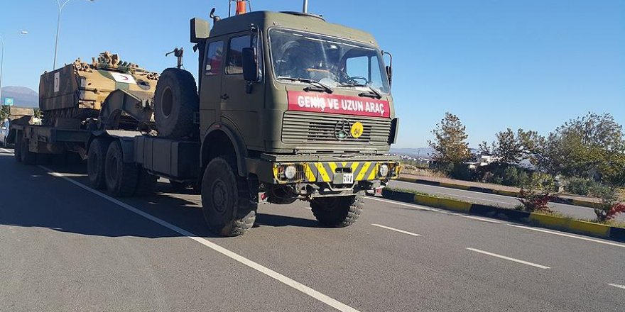 Gaziantep'te sınıra askeri araç sevkıyatı