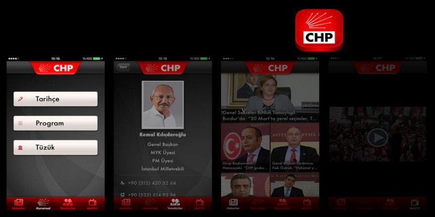 CHP'nin mobil uygulaması yenilendi