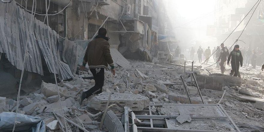 Halep ağır bombardıman altında
