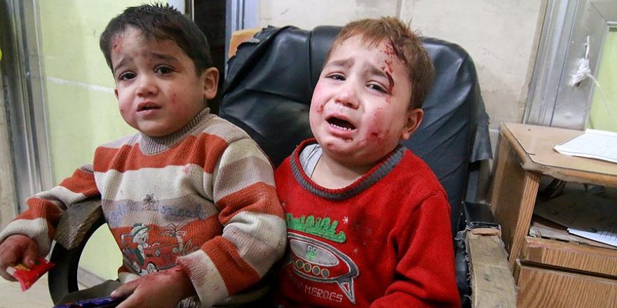 Suriyeli miniklerden Avrupa'ya 'savaşı durdurun' çağrısı