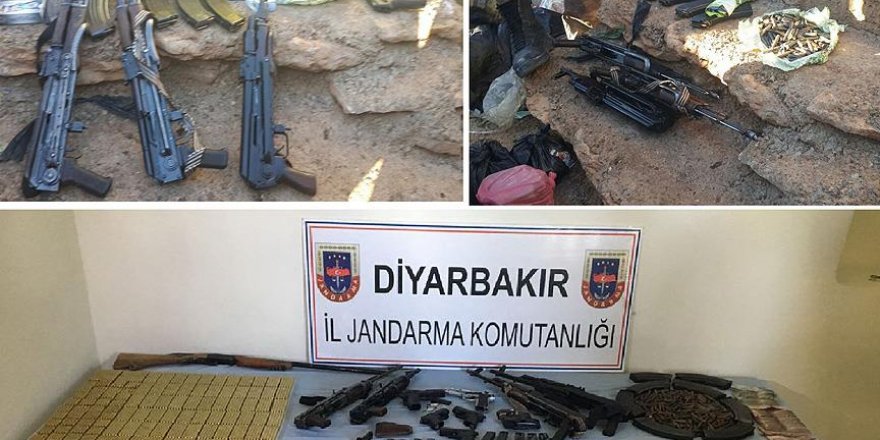 Diyarbakır'da silah ve mühimmat ele geçirildi