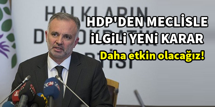 HDP yeni kararını Kartal mitinginde açıkladı