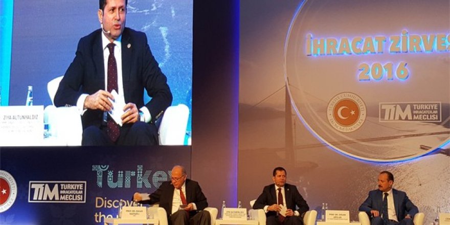 Ziya Altunyaldız, 2016 İhracat Zirves’ne katıldı