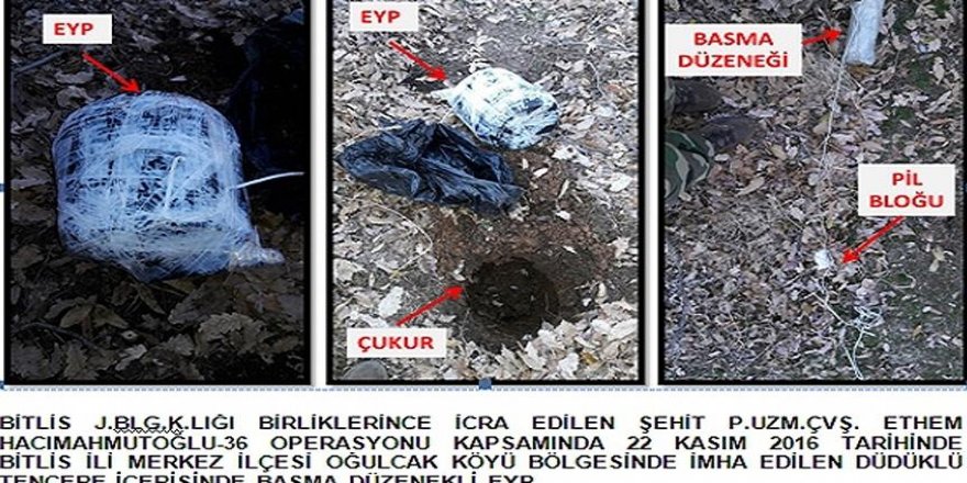 Bitlis'te el yapımı patlayıcı imha edildi