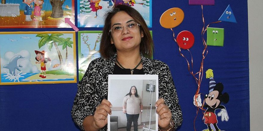 Öğrencileri için 10 ayda 50 kilo verdi