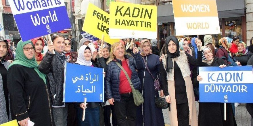 AK Partili Kadınlar kadına şiddete karşı yürüdü