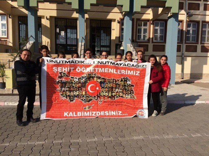 Şehit öğretmenler unutulmadı