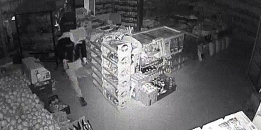 İş yerinden hırsızlık güvenlik kamerasında