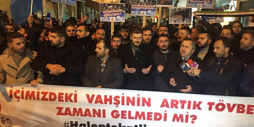 Alperen Ocaklarından Halep protestosu