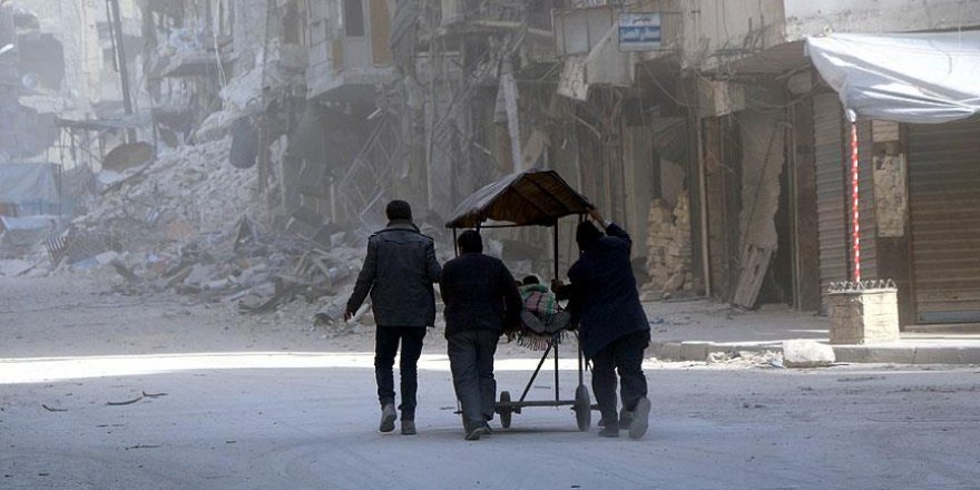 Halep'te depolar hastane oldu