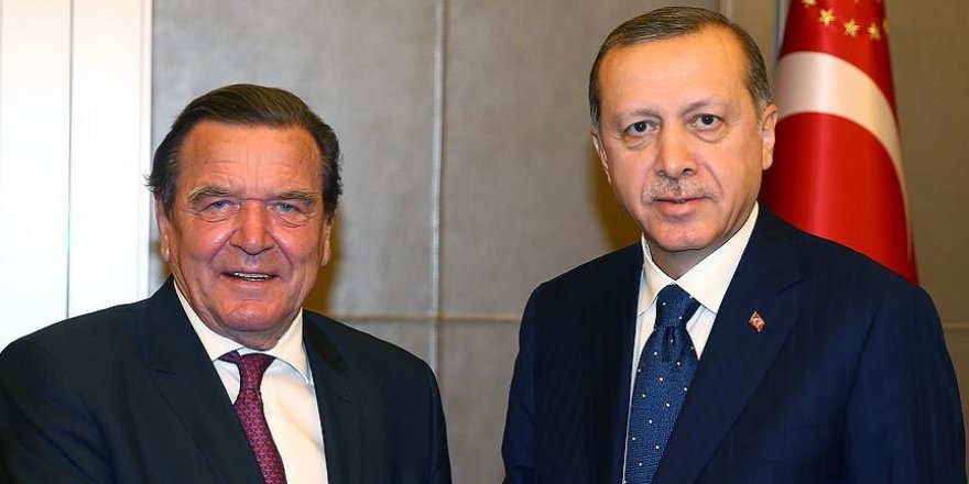 Cumhurbaşkanı Erdoğan Schröder'i kabul etti