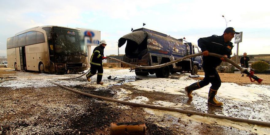 Gaziantep'te yakıt tankeri patladı