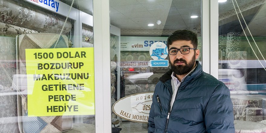 "Dolar bozdurana halı bedava"