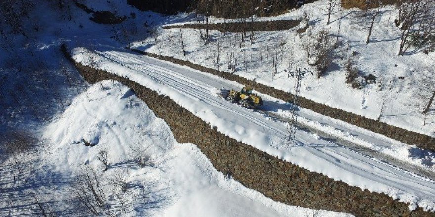 Trabzon’da karla mücadele çalışmaları