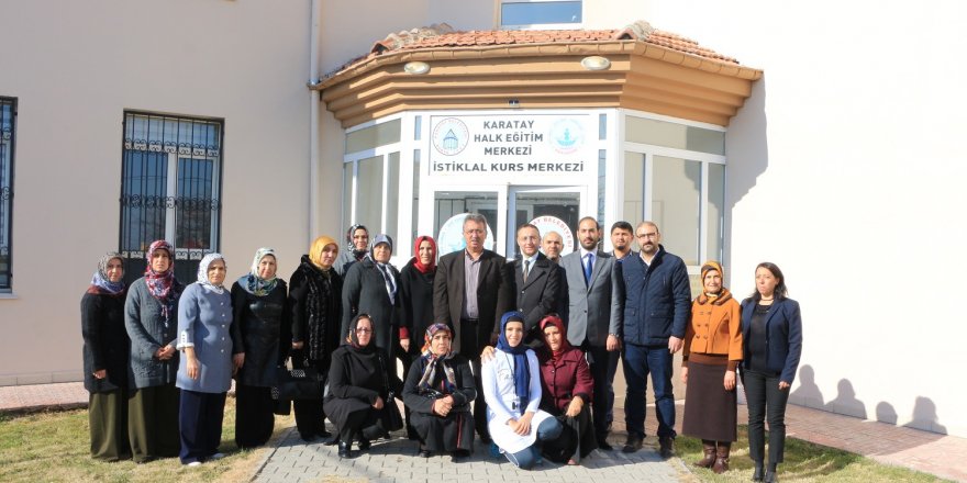 Karatay Belediyesinden Halk Eğitim Merkezi'ne ziyaret