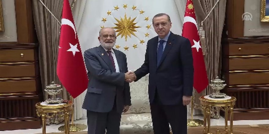 Cumhurbaşkanı Erdoğan, Karamollaoğlu'nu kabul etti