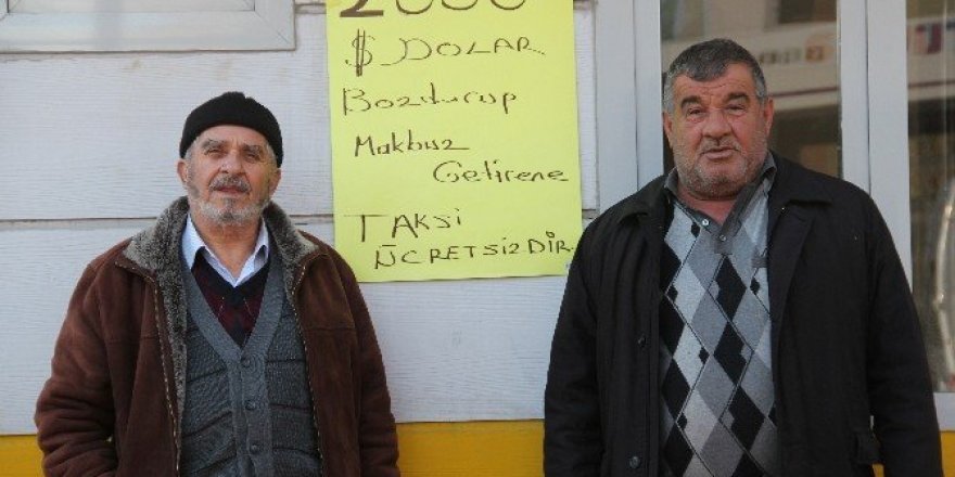 Dolar bozdurana ücretsiz taksi hizmeti