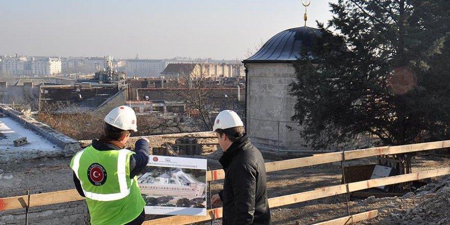 TİKA, Gül Baba türbesinin restorasyon çalışmalarına devam ediyor