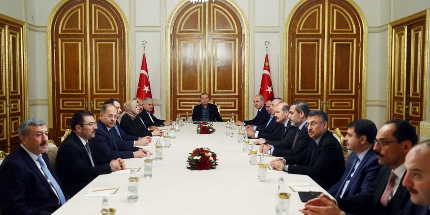 Erdoğan başkanlığında güvenlik toplantısı