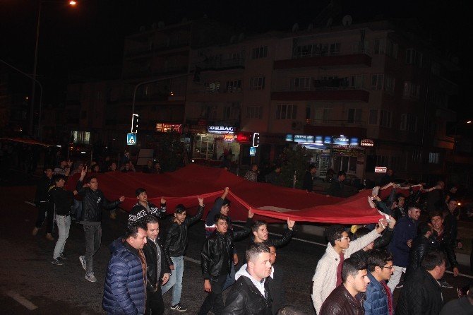 Çine teröre karşı tek yürek odlu