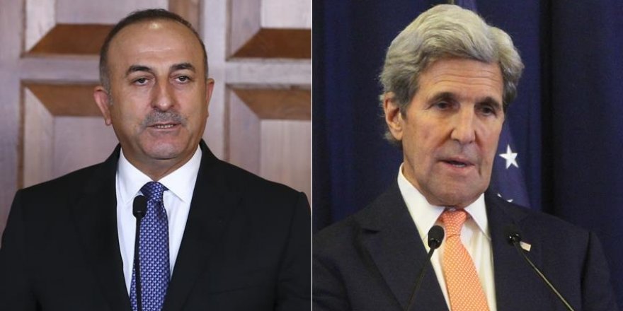 Çavuşoğlu ve Kerry Halep'i konuştu