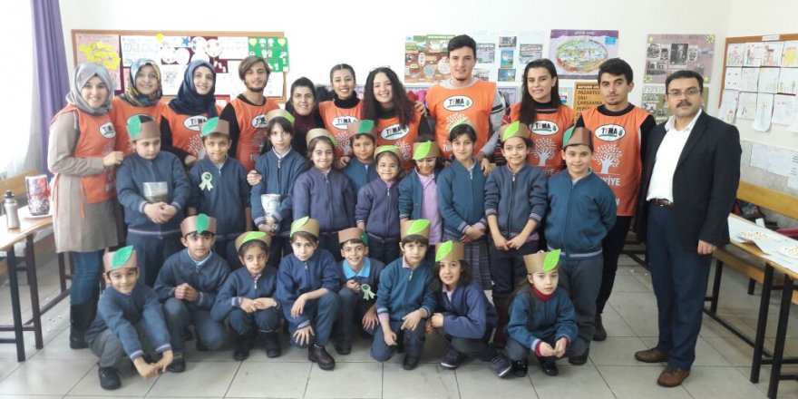 NEÜ Genç Tema Topluluğunun ilkokul ziyareti