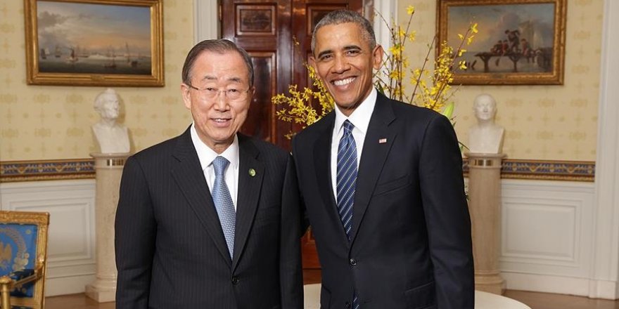 Obama'dan BM Genel Sekreteri Ban'a teşekkür