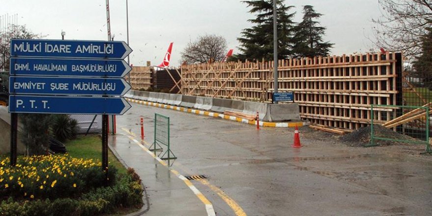 Atatürk Havalimanı Devlet Konukevi'ne koruyucu duvar