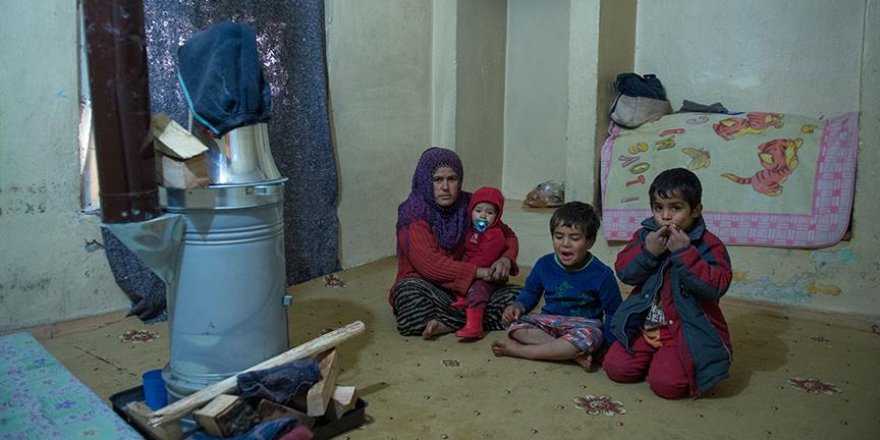 Çadırda yaşayan Halepli aile evlerine kavuştu