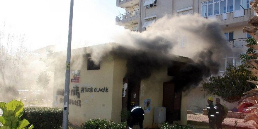 Antalya’da trafo yangını