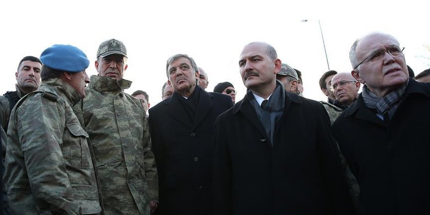Gül, Soylu ve Akar olay yerinde incelemelerde bulundu
