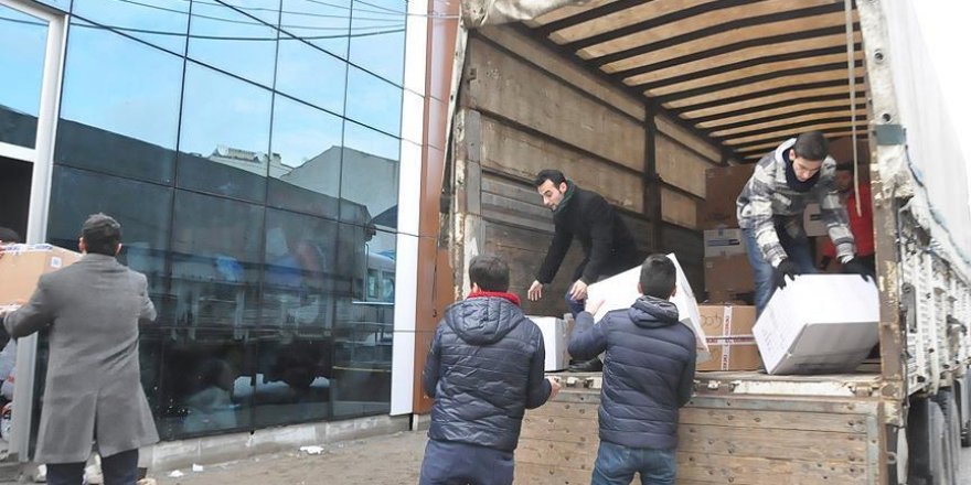 Sakarya'dan Halep'e yardım tırı
