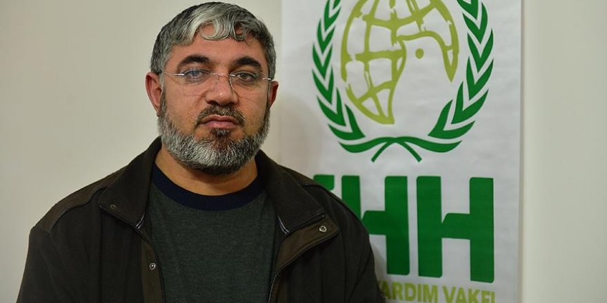 Halep'ten tahliye edilenlere un yardımı