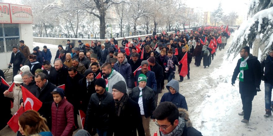 Kayseri'deki terör saldırısı Ereğli'de protesto edildi