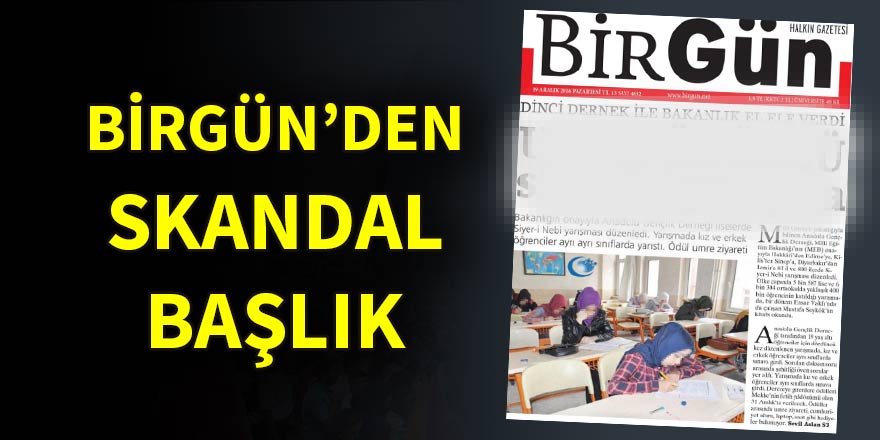 BirGün gazetesinden skandal 'Umre' manşeti