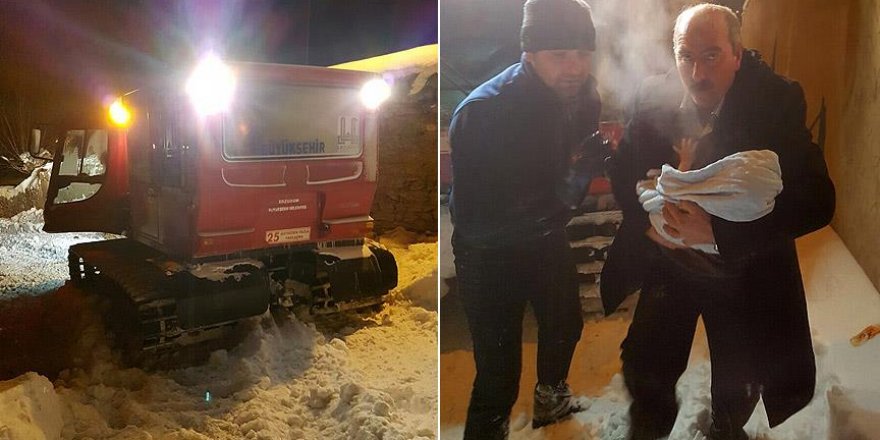 Kurtarma timi 4 aylık bebek için seferber oldu