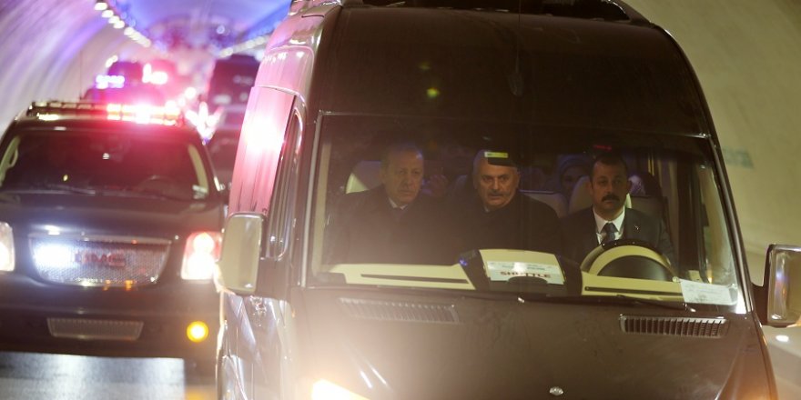 Erdoğan Avrasya Tüneli'den böyle geçti