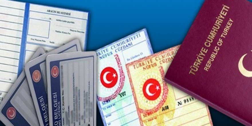 Nüfus cüzdanı, ehliyet ve pasaport fiyatlarına yeni yıl zammı